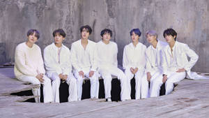 Bts 2021 On Hole On Floor Wallpaper