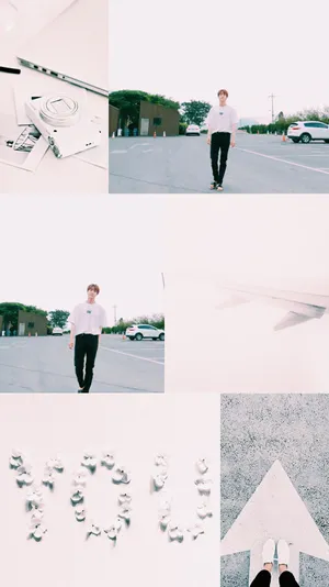 Bts Aesthetic Jin White Wallpaper