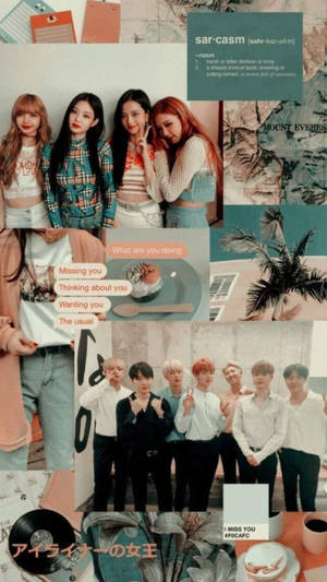 Bts And Blackpink Aesthetic Journal Wallpaper