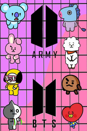 Bts Bt21 Simple Art Wallpaper