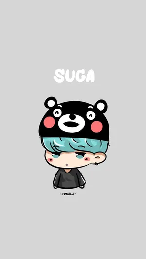 Bts Cartoon Suga Wallpaper