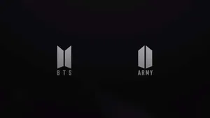 Bts Group And Army Logos Laptop Wallpaper