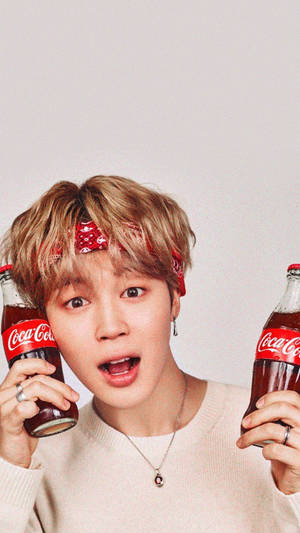 Bts Jimin For Coca-cola Wallpaper