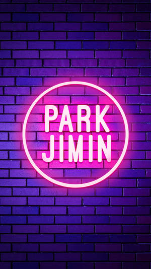 Bts Jimin Neon Pink Aesthetic Wallpaper