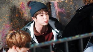 Bts Jin Cute Pout Wallpaper