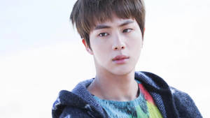 Bts Jin Serious Look Wallpaper