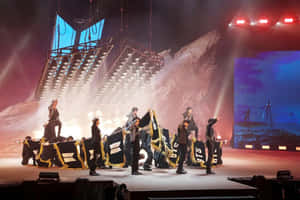 Bts Live - Electrifying Performance Wallpaper