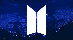 Bts Logo In Concert Wallpaper