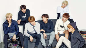 Bts Look Dazzling With Mac Lipstick Wallpaper