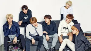 Bts Look Dazzling With Mac Lipstick Wallpaper