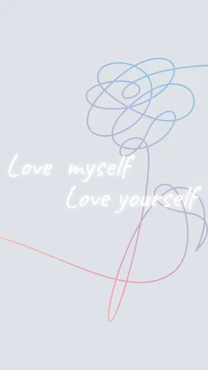 Bts Love Yourself - Embrace Your True Self Wallpaper