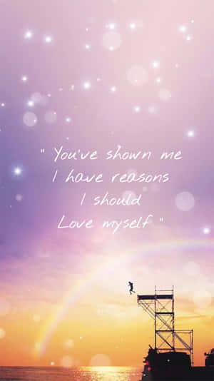 Bts Love Yourself - Empowering And Inspiring Message From The Global Sensation Wallpaper