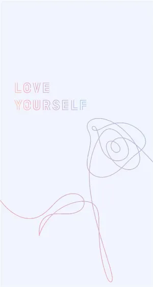 Bts Love Yourself - Inspiring Self-love Through Music Wallpaper