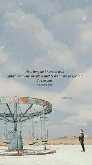 Bts Lyrics - Vibrant Wall Art Wallpaper