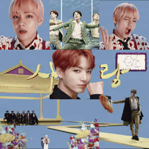 Bts Mv - Mesmerizing Visuals And Vibrant Energy Wallpaper