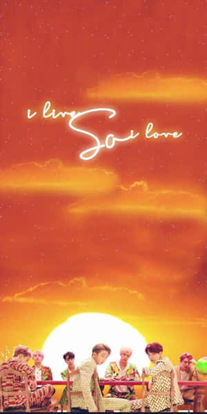 Bts Performing In A Music Video Wallpaper