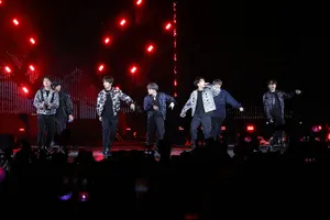 Bts Performing Live On Stage Wallpaper