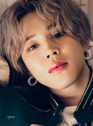 Bts Posing In Casual Style For A Brand Endorsement Wallpaper