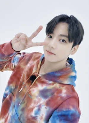 Bts Posing Together At An Endorsement Event Wallpaper