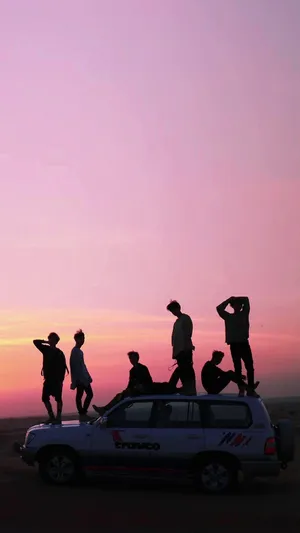 Bts Purple Sky Iphone Wallpaper