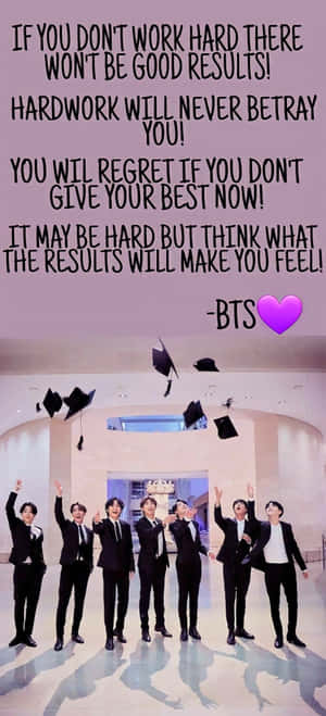 Bts Standing Together, Radiating Positivity And Motivation Wallpaper