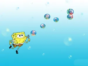 Bubbles Aesthetic Spongebob Desktop Wallpaper