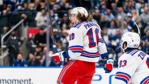 Bubbly Panarin Of New York Rangers Wallpaper