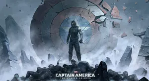 Bucky Barnes Holding A Dagger Wallpaper