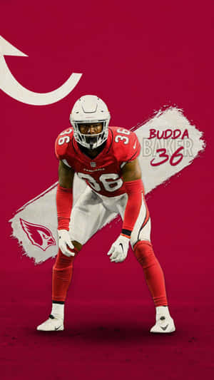 Budda Baker Cardinals Defensive Stance Wallpaper