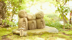 Buddha Hd Jizo Monks Statue Wallpaper