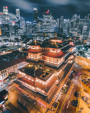 Buddha Temple Singapore Wallpaper