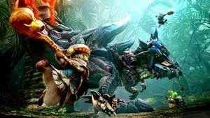 Budding Monster Hunter Prepared To Embark On An Epic Journey Wallpaper