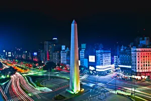 Buenos Aires The Obelisk At Night Wallpaper