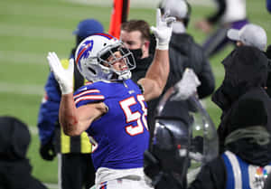 Buffalo Bills Linebacker Celebration Wallpaper