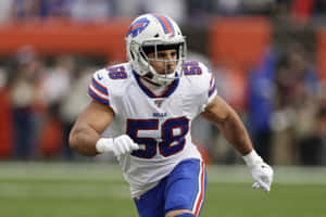 Buffalo Bills Linebacker In Action Wallpaper