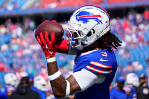 Buffalo Bills Player Catching Football Wallpaper