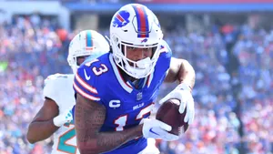 Buffalo Bills Player In Action During Game Wallpaper