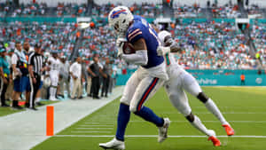Buffalo Bills Player Touchdown Celebration Wallpaper