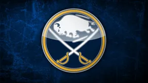 Buffalo Sabres' Emblem On Dark Blue Background Wallpaper