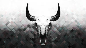 Buffalo Skull Art Wallpaper