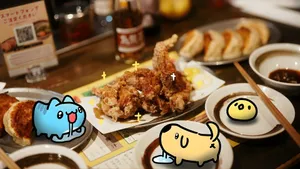 Bugcat Capoo Dining Adventure Wallpaper