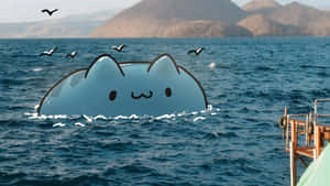 Bugcat Capoo Ocean Adventure Wallpaper