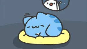 Bugcat Capoo Sleeping Peacefully Wallpaper