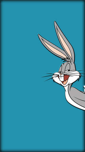 Bugs Bunny Calls Out From The Background Of An Iphone Wallpaper