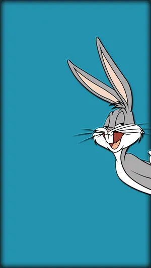 Bugs Bunny Calls Out From The Background Of An Iphone Wallpaper