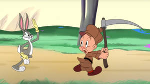 Bugs Bunny Following Elmer Fudd Wallpaper