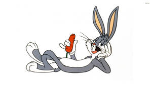 Bugs Bunny Holding Red Carrot Wallpaper