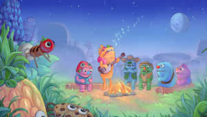 Bugsnax Campfire Gathering Wallpaper