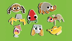 Bugsnax Character Stickers Wallpaper