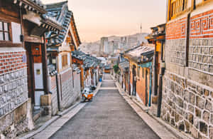 Bukchon Hanok Village Sunset Wallpaper